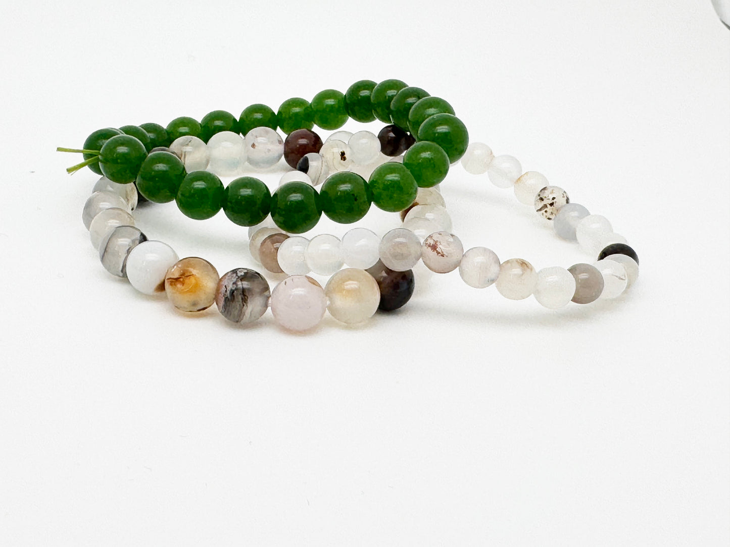 White Agate Bracelet |Bridge of Manifestation