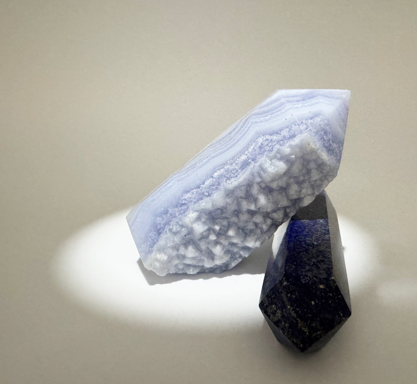 Blue Lace Agate Point|Joy & Calm