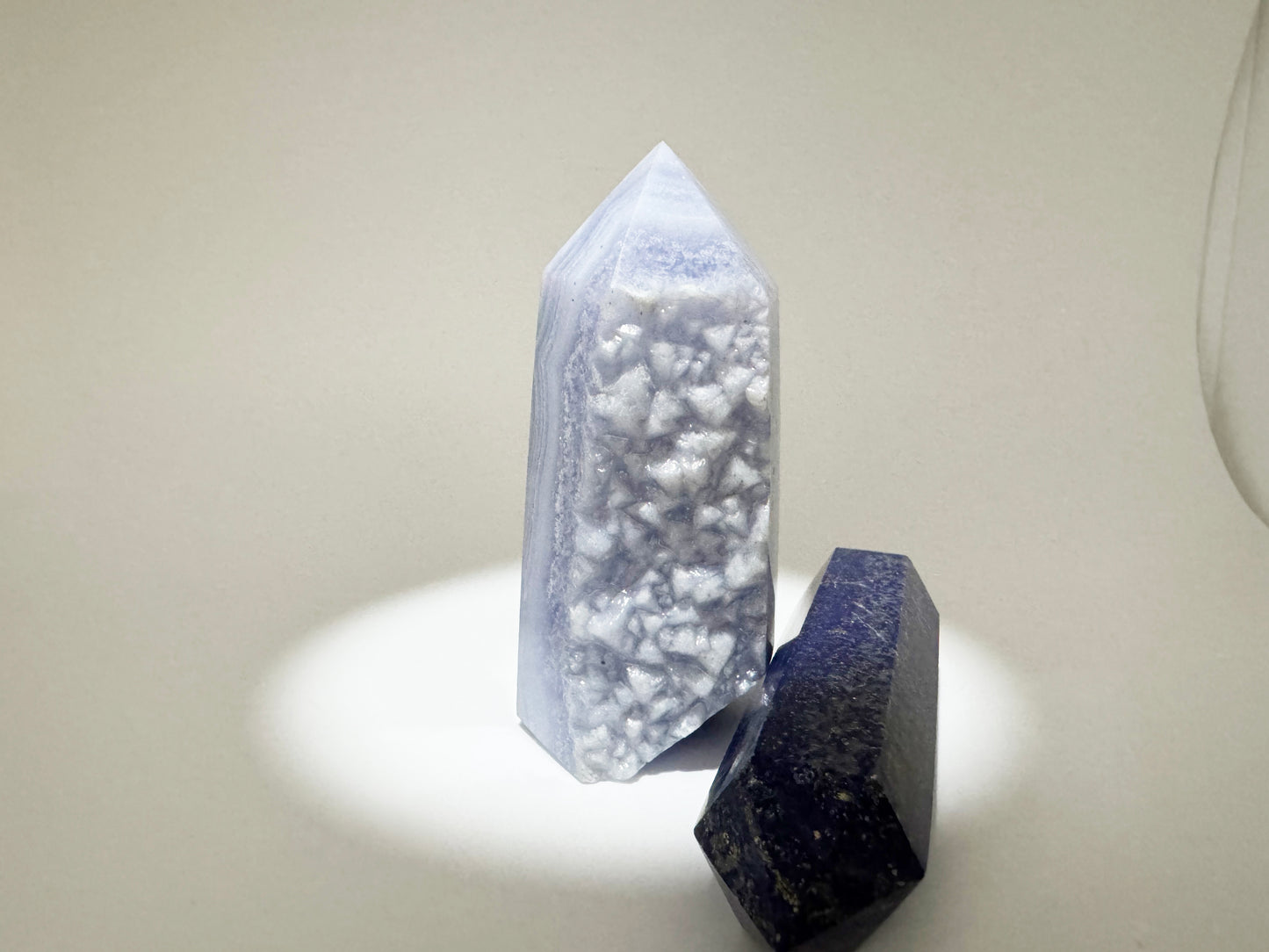 Blue Lace Agate Point|Joy & Calm