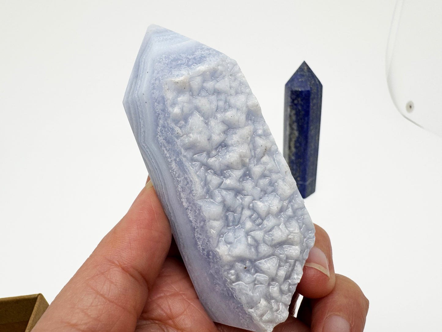 Blue Lace Agate Point|Joy & Calm