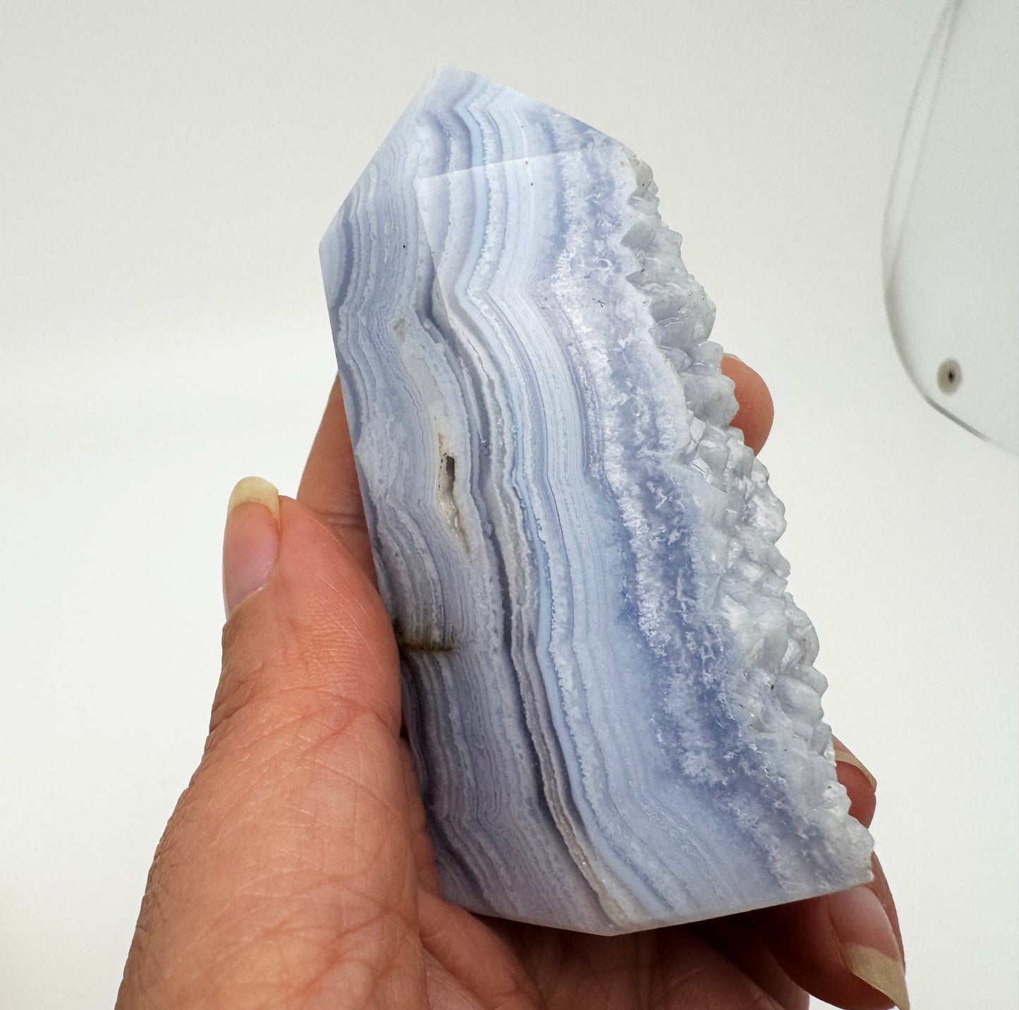 Blue Lace Agate Point|Joy & Calm
