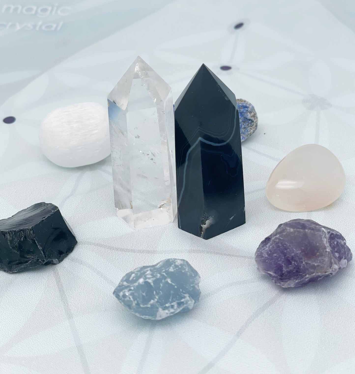 Crystal grid kit, manifestation, breakthrough and growth, healing
