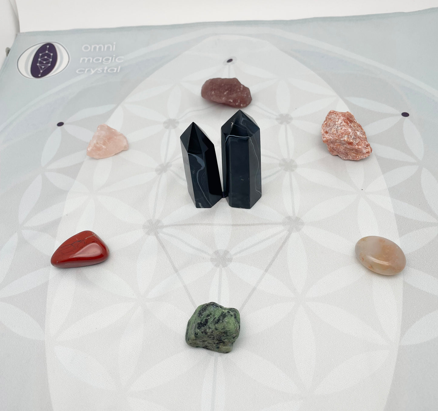 Crystal grid kit, to manifest relationships, guarding and protections and healing
