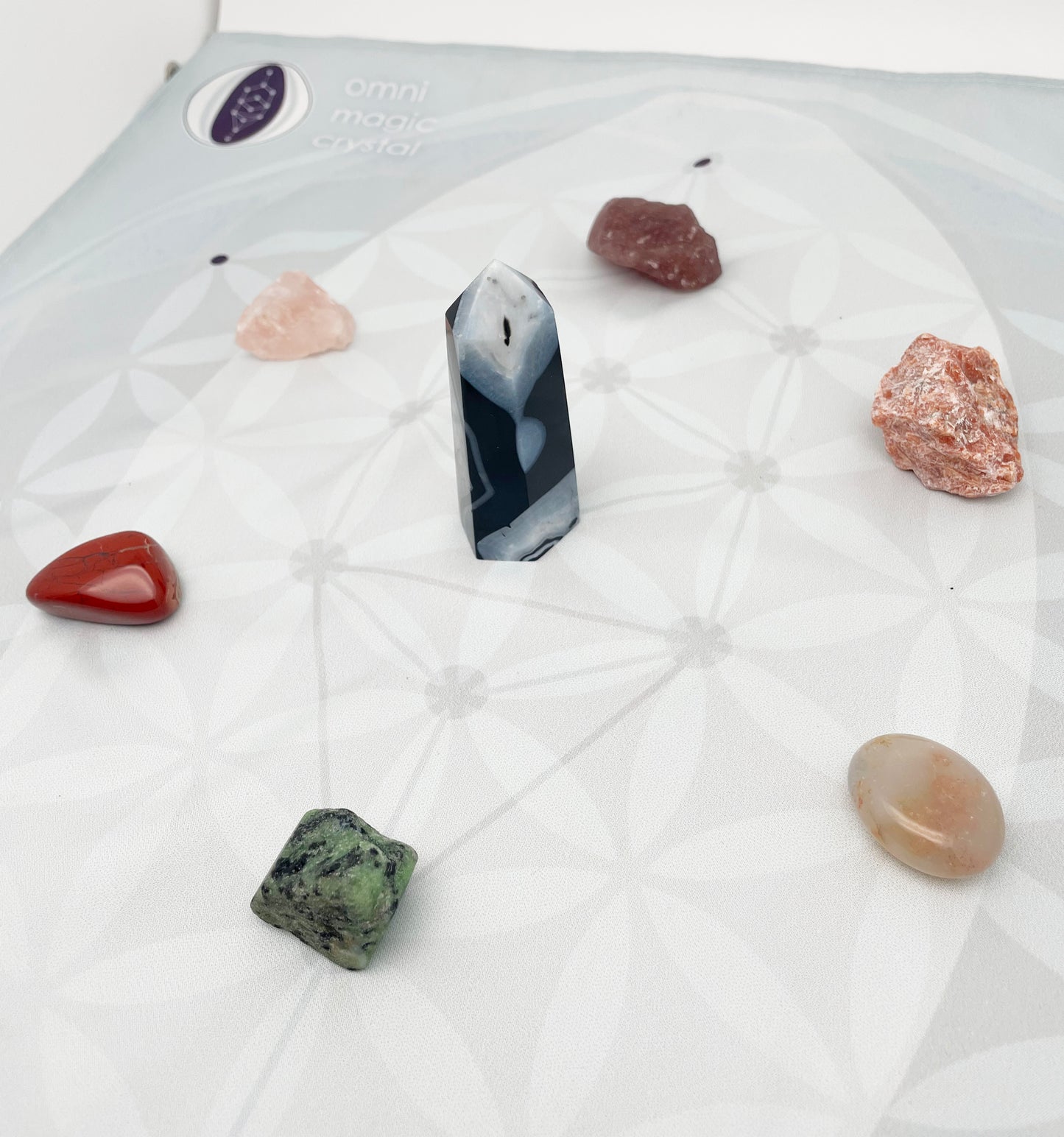 Crystal grid kit, to manifest harmonious relationships, guarding and protections, healing, security, manifestation