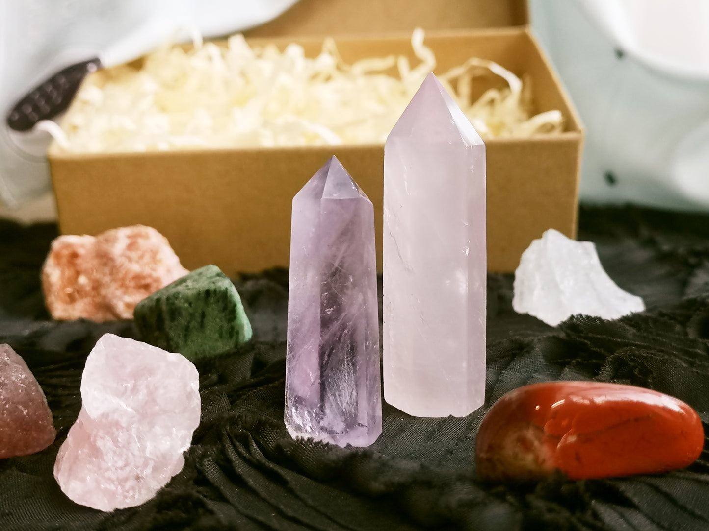 Crystal grid kit, manifestation, guarding, protections, wellness, healing