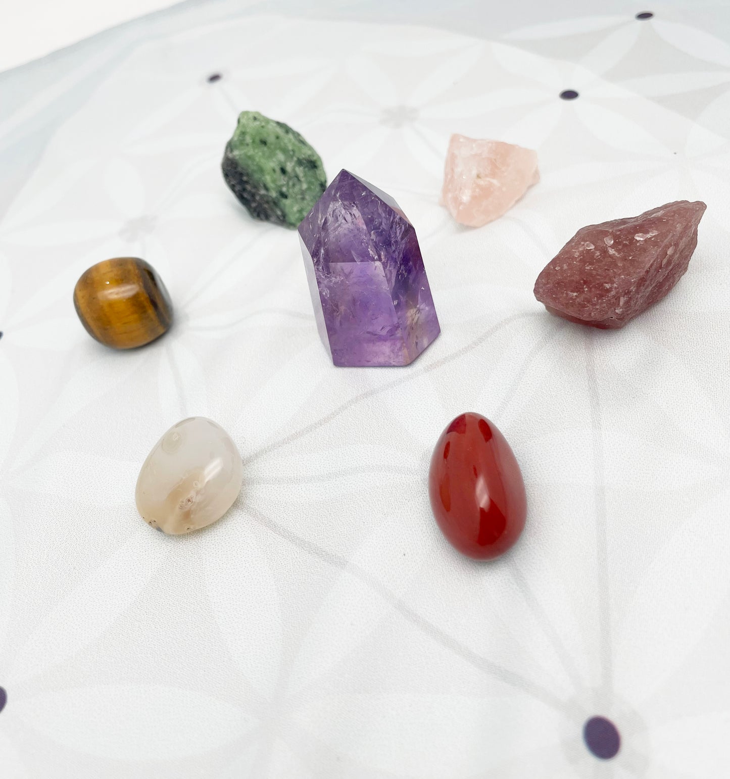 Crystal grid kit, manifestation, guarding, protections, wellness, healing