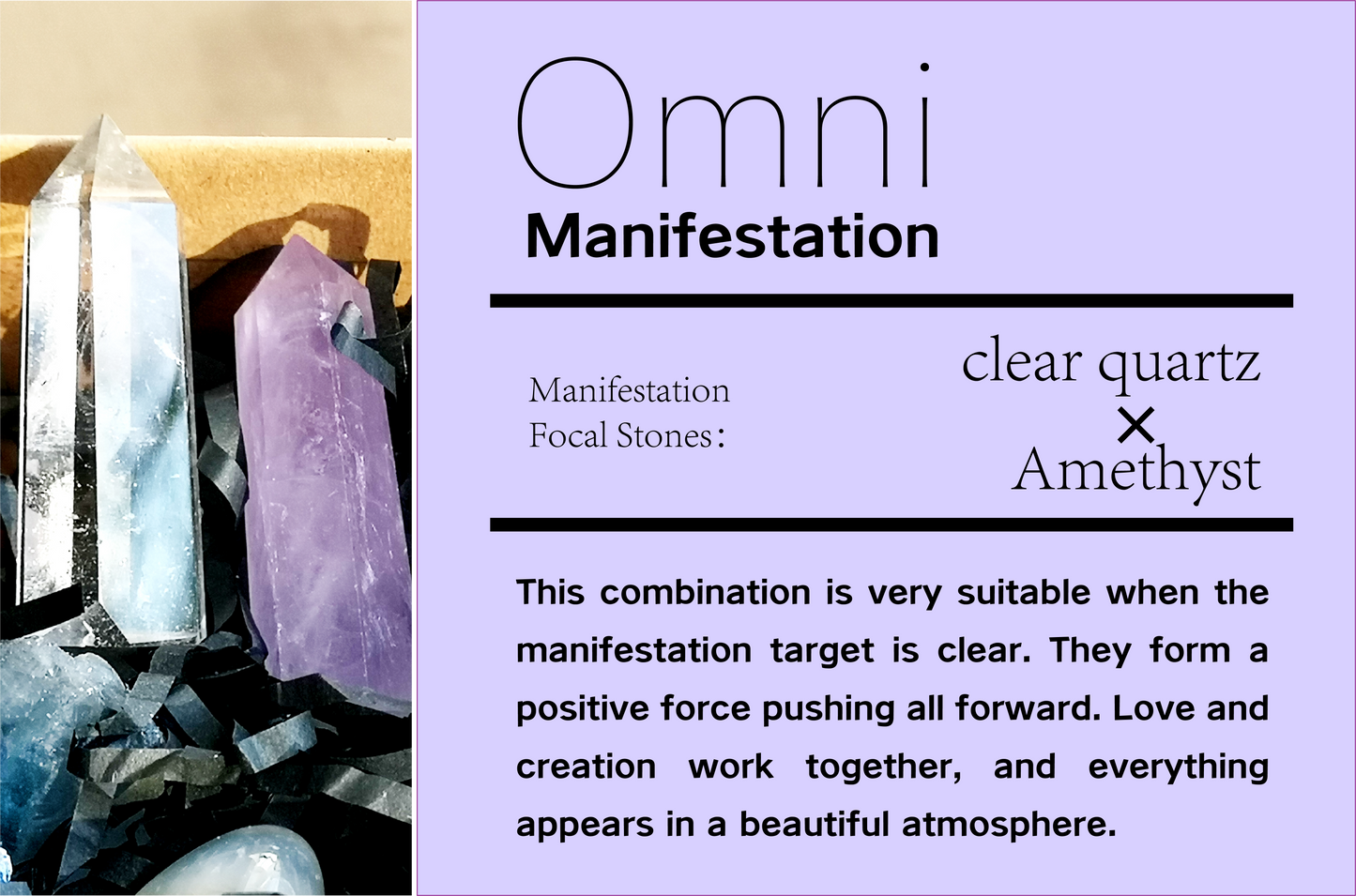 omni_manifestation_crystal_grid clear quartz & amethyst Love & Creation