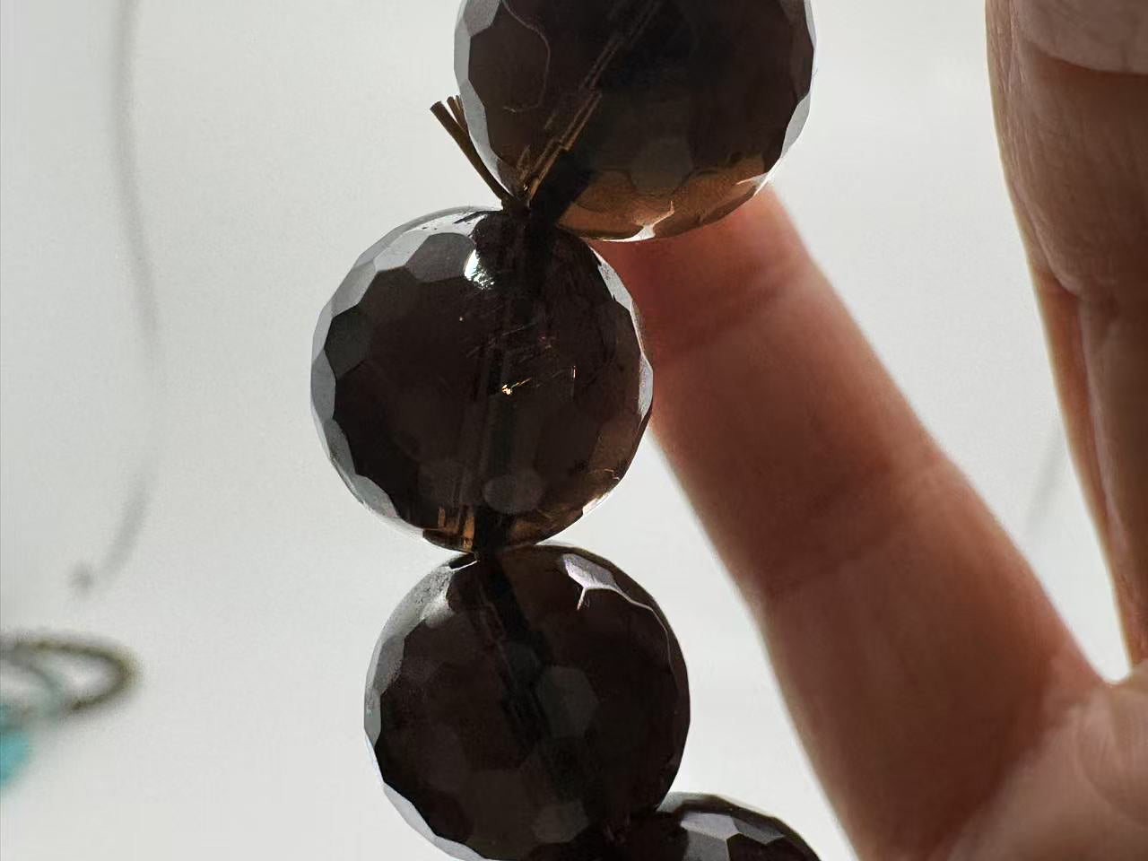 Faceted Obsidian Bracelet