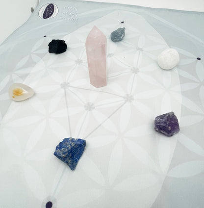 Crystal grid kit, manifest intentions, improve relationship,  and healing