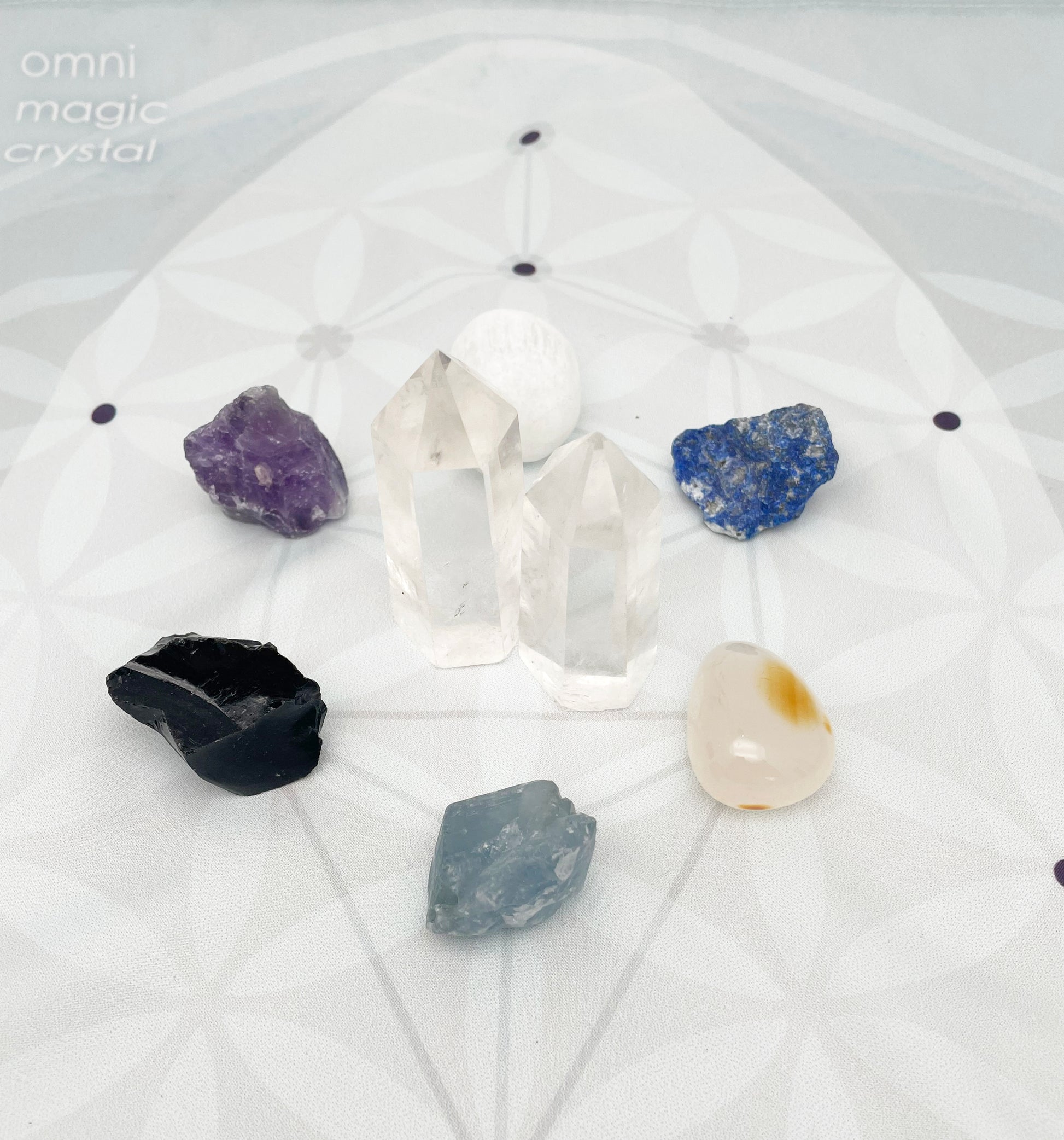 Crystal grid kit, manifest intentions, improve relationship,  and healing, love