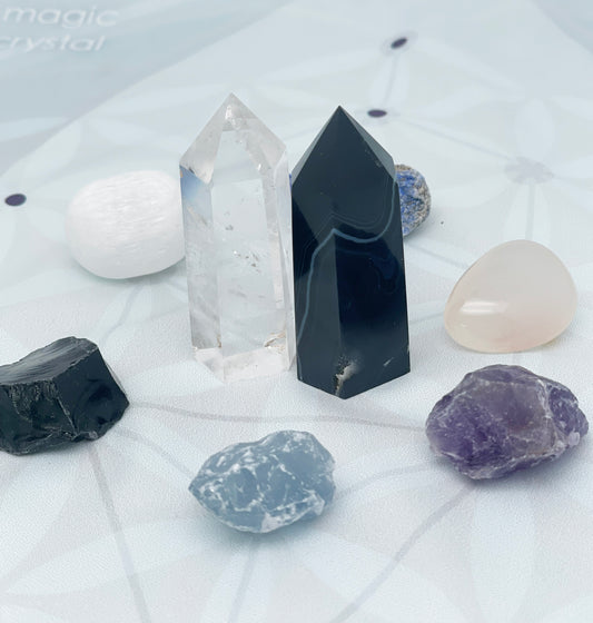 Crystal grid kit, manifestation, breakthrough and growth, healing