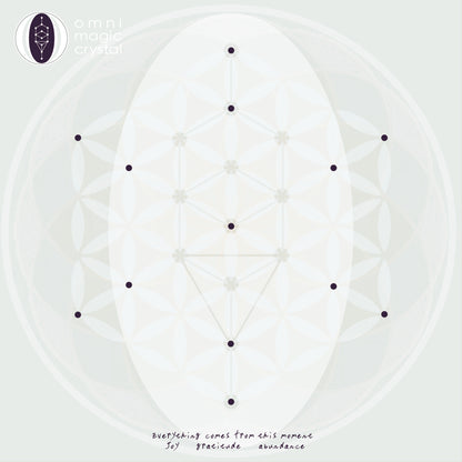 Crystal grid cloth, manifest intentions, wealth, wellness, love,  power, peace, protections, and healing