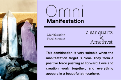 omni_manifestation_crystal_grid clear quartz & amethyst Love & Creation