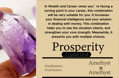 OMC-BA Crystal Grid Kit｜Breakthrough and Growth & Fortune and Career